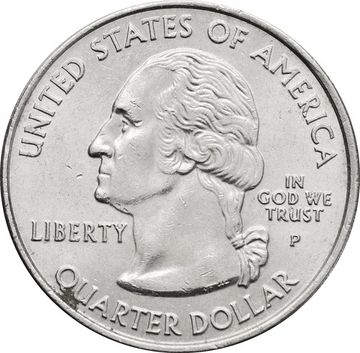 25 центов (1/4 доллара, квотер) 2007 США «Штат Вашингтон» (P)