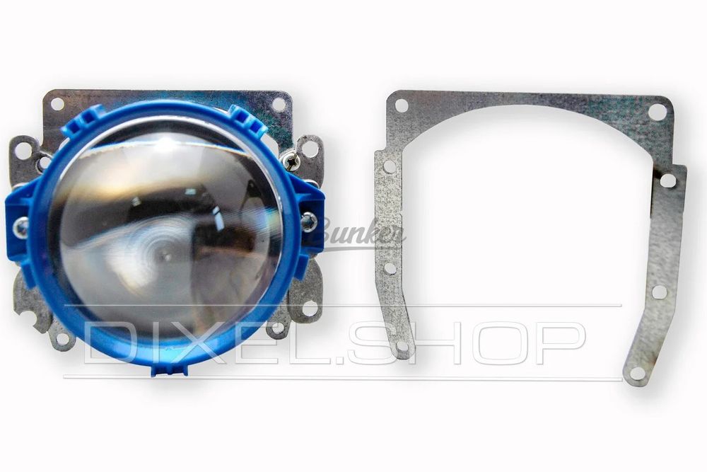 Переходная рамка Volkswagen Passat B6 2005 - 2010 г. в. Модуль DIXEL MINI BI-LED 3.0&quot; (Компл. 2шт.)