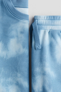 H&M Комплект из толстовки и шорт, синий