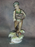 Статуэтка. Фарфор. Шарманщик. Capodimonte. Италия