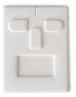 Вкладыш 08/наклонный/для гарнитура/3 язычка/окошко для бирки/прорезь для нитки