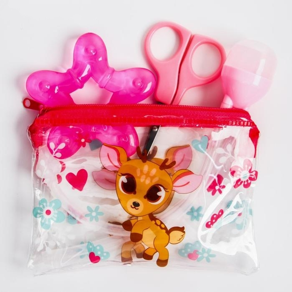 3893564 Маникюрный набор для самых маленьких «Для малышки», 3 предмета (ножнички+щипчики+прорезывате