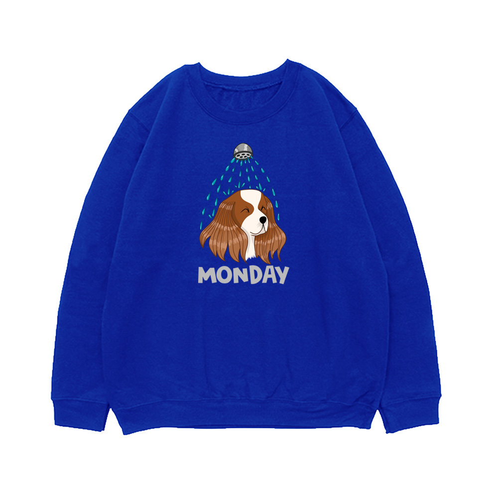 Свитшот "Спаниель в понедельник"
