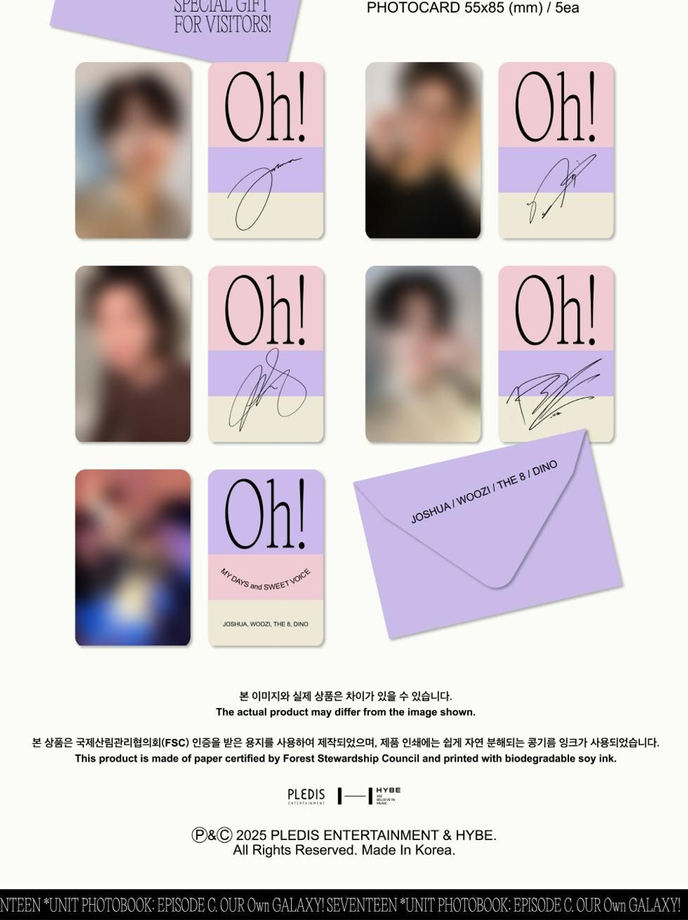 публикация SEVENTEEN - EPISODE: OH, MY DAYS AND SWEET VOICE UNIT PHOTOBOOK C Version