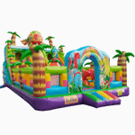 Надувной батут "Хамелеон и динозавры" 10*6*5,5 м