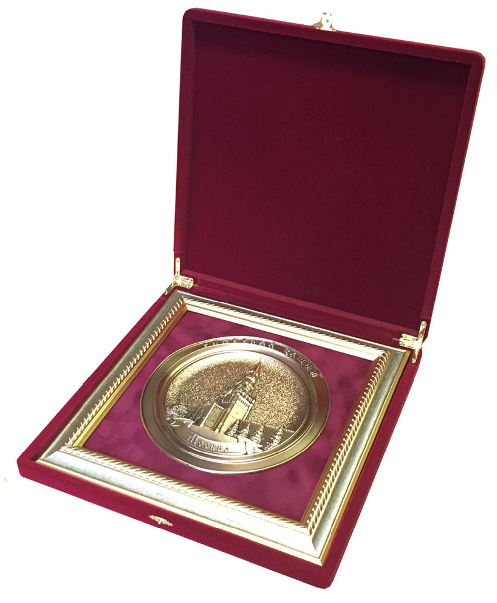 Флокированная подарочная коробка для панно