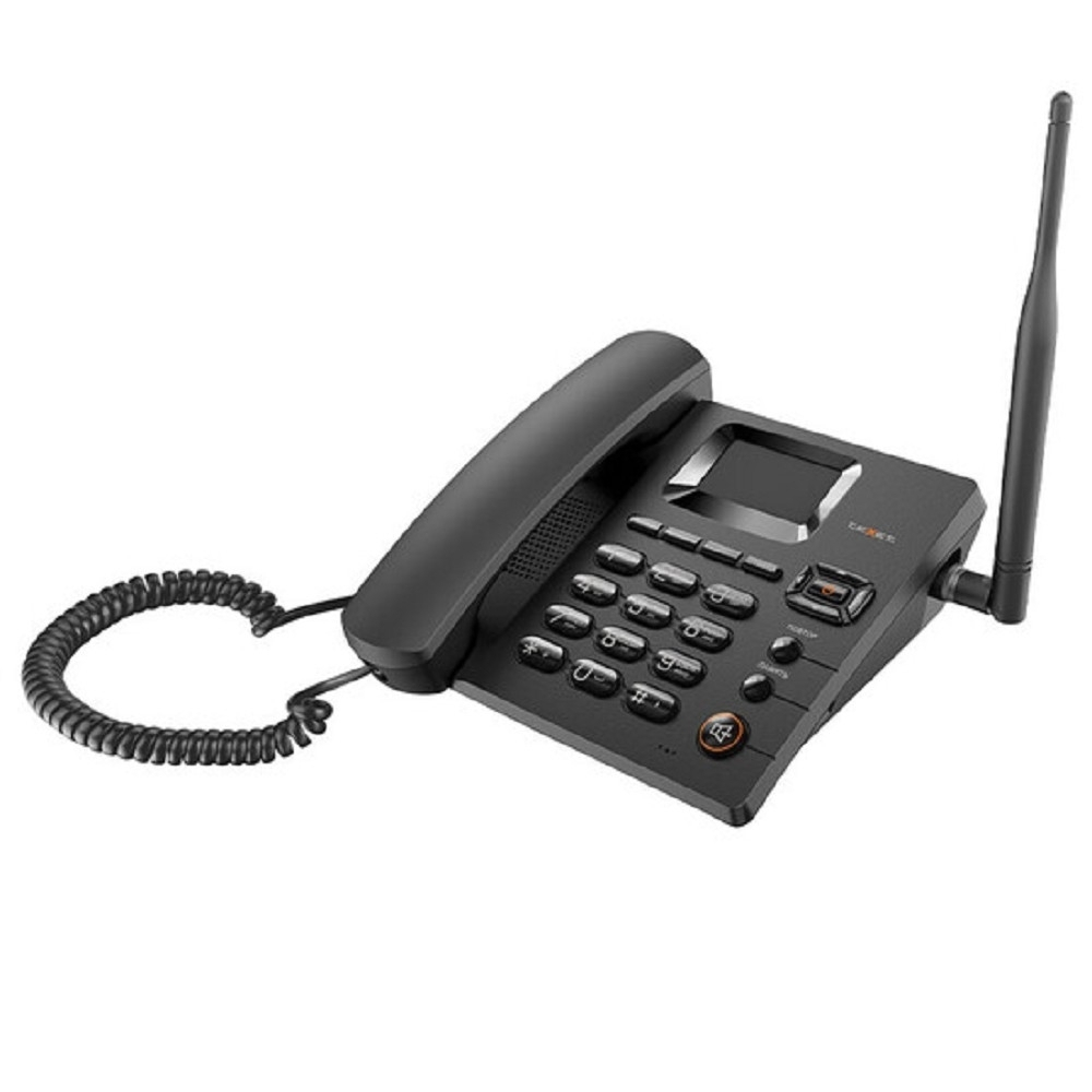 Проводной телефон Стационарный сотовый телефон GSM teXet FX-100 цвет черный