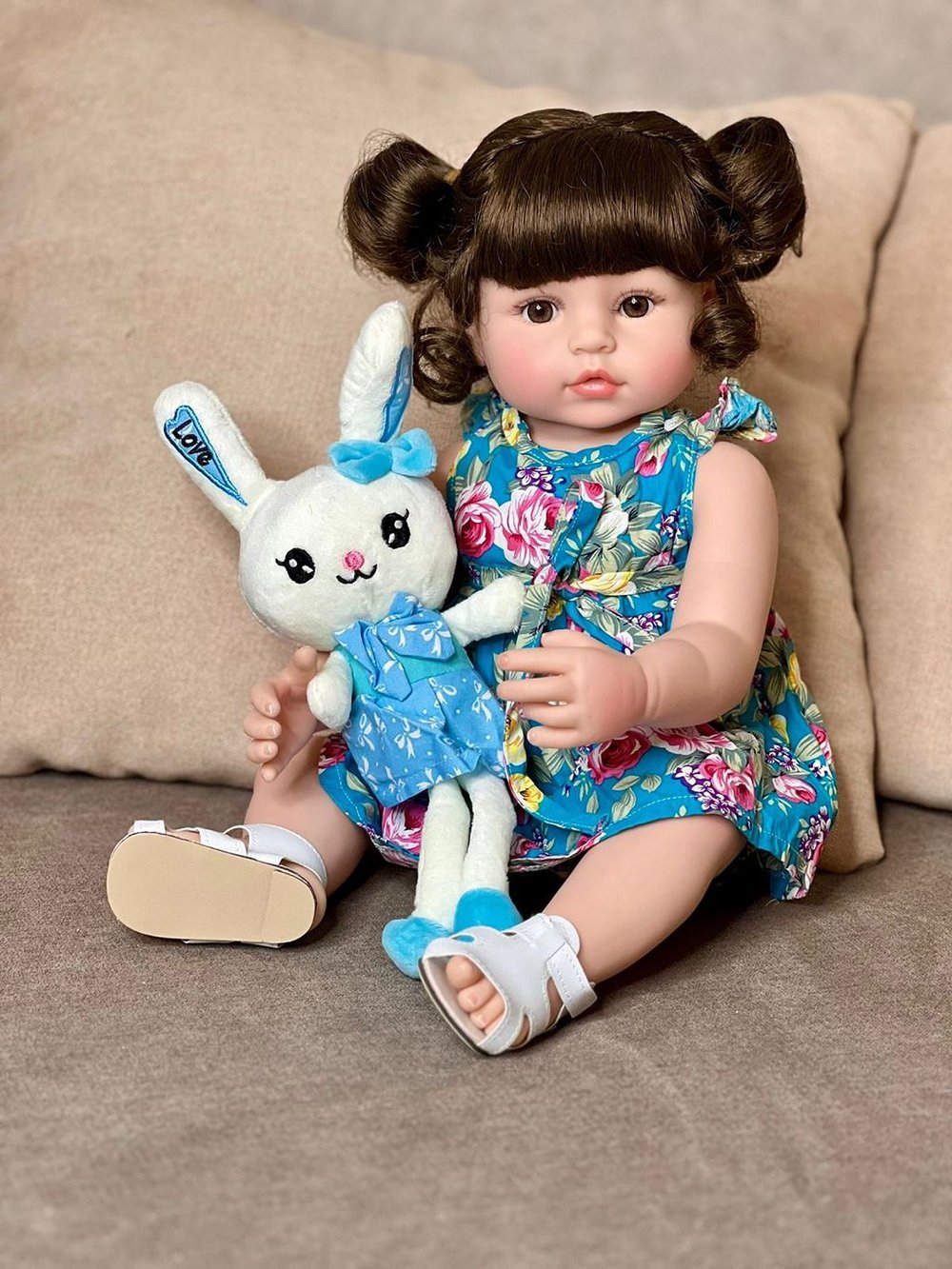 Кукла Реборн виниловая 55см в пакете (FA-323)