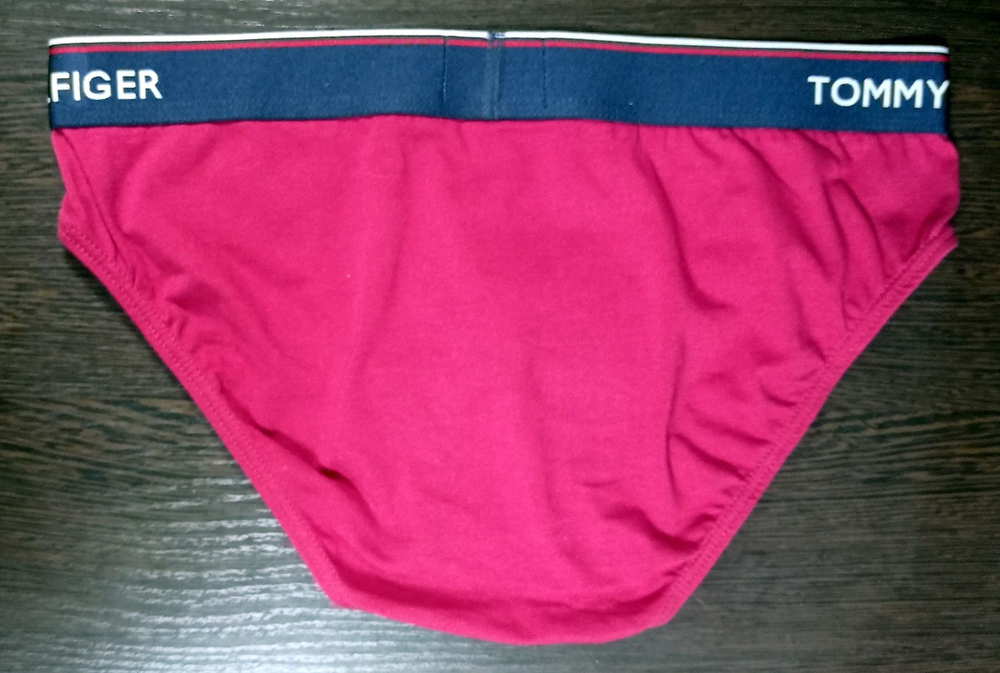 Трусы мужские "Tommy Hilfiger" 1 шт., хлопок, размер L, цвета чёрный, красный