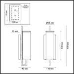 4655/1W COUNTRY ODL20 000 золотой/прозрачный Бра E14 60W 220V RENA