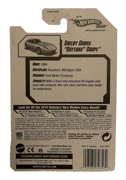 Hot Wheels Treasure Hunt Shelby Cobra Daytona Coupe (2010)