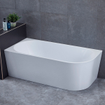 Ванна акриловая Vincea VBT-402-1600L, 1600*750*580, цвет белый, левая, щелевой перелив