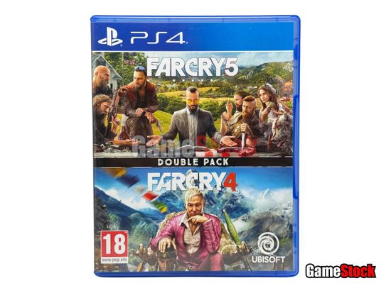 PS4 Far Cry 4 + Far Cry 5 Double Pack (Б/У, Русская/Английская версия, CUSA-00462/CUSA-05847)