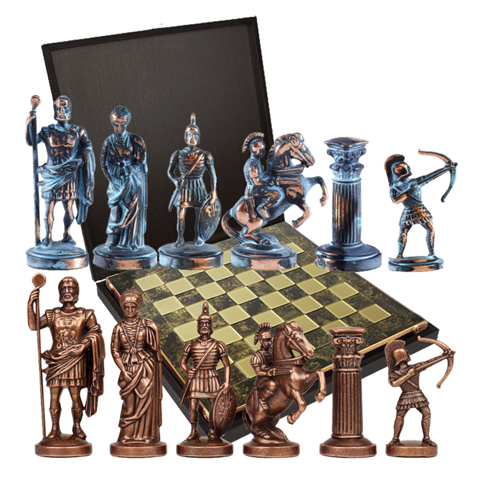 Manopoulos Шахматы подарочные Античные войны