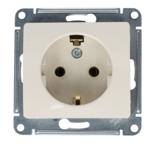 Розетка Schneider Glossa 16А б/з бежевая