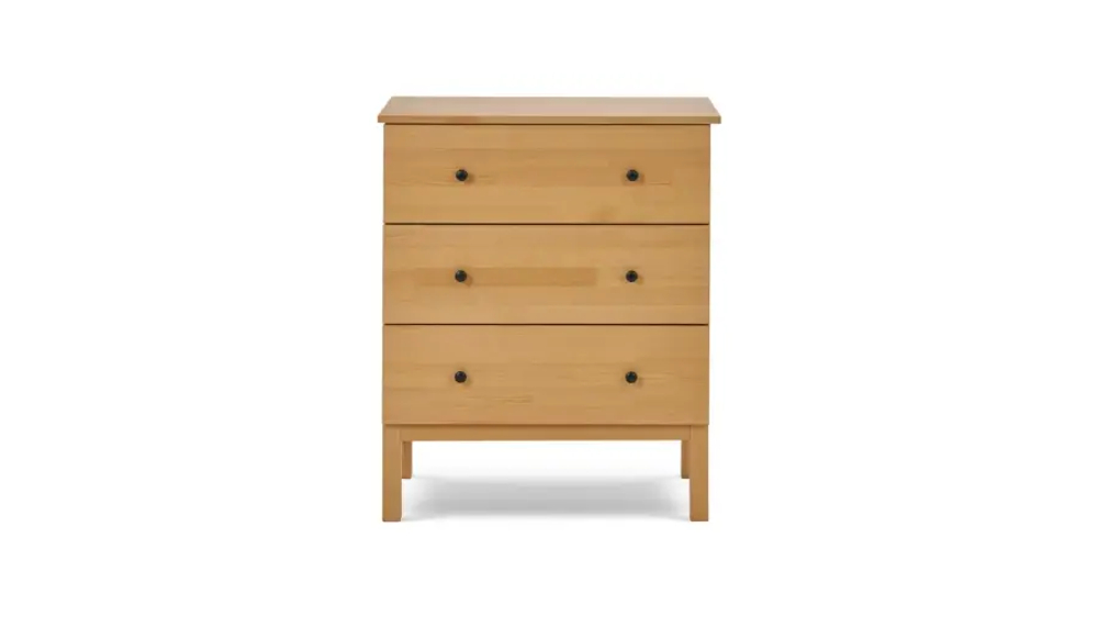 Комод с 3 ящиками - аналог IKEA IDANAS/IDANÄS/ИДАНЭС/ ТИРАНА / ИКЕА 95х79х39 см, светло-коричневый