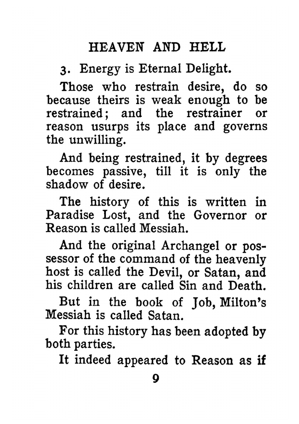 The marriage of heaven and hell | W. Blake
