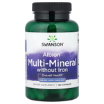 Swanson, мультиминералы без железа Albion®, 120 капсул