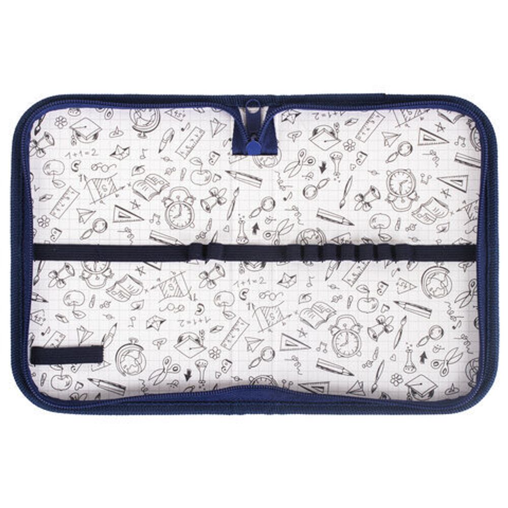 Пенал ПИФАГОР, 1 отделение, ткань, "Green Car", 270360