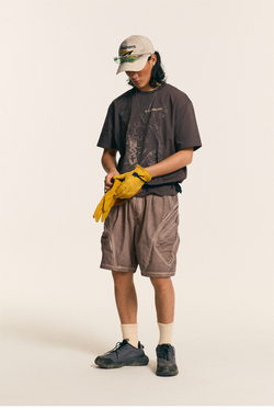 Шорты Nothomme Monterest Garment Dyed коричневый