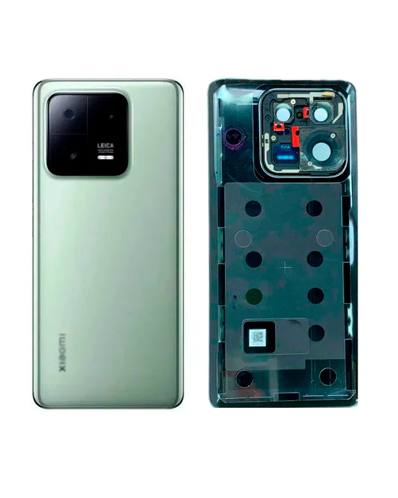 Задняя крышка для Xiaomi Mi 13 Pro (Зеленая) со стеклом камеры