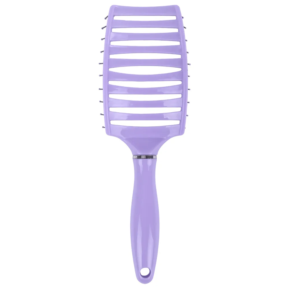 Расческа для волос скелетная, 24,5х7 см, продувная, фиолетовая/черная, MONTE VITA (МОНТЕ ВИТА), 457421