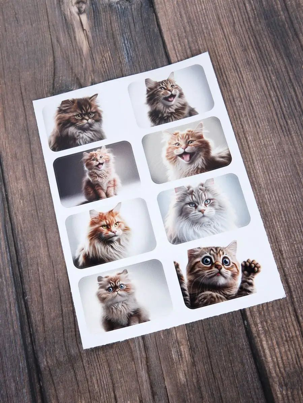 Наклейки детские на телефон стикеры на карту Котики