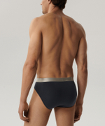 Мужские трусы слипы спорт Atlantic, набор из 2 шт., пима хлопок, графитовые, Basic 2BMP-013