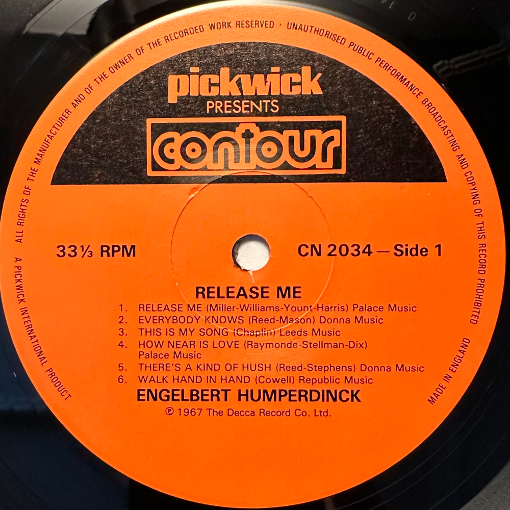 Engelbert - Release Me (Англия 1987г.)