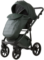 Детская коляска Adamex Chantal Pro Natura 2 в 1 CN-12-FOREST (Т. ЗЕЛЕНАЯ КОЖА)