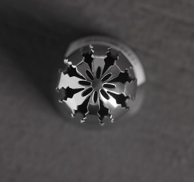 Насадка кондитерская «Сфера.Волна с цветком», d=3 см, вых. 2,3 см