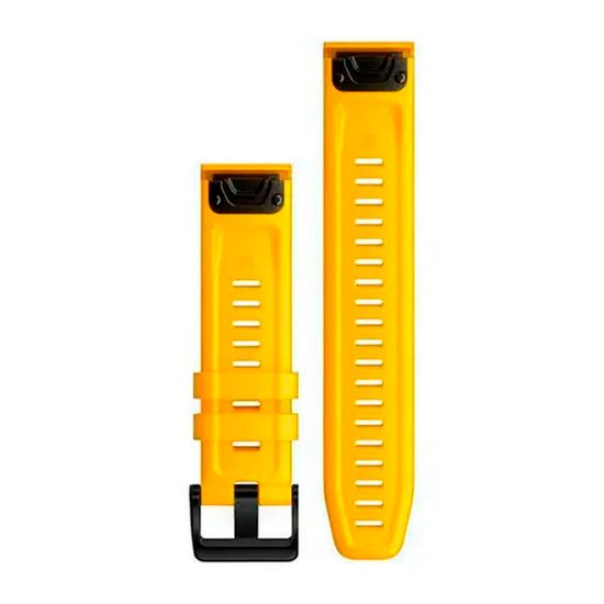 Ремешок для Garmin 22 мм стиль Fenix 7 силиконовый Premium QuickFit (Янтарный)