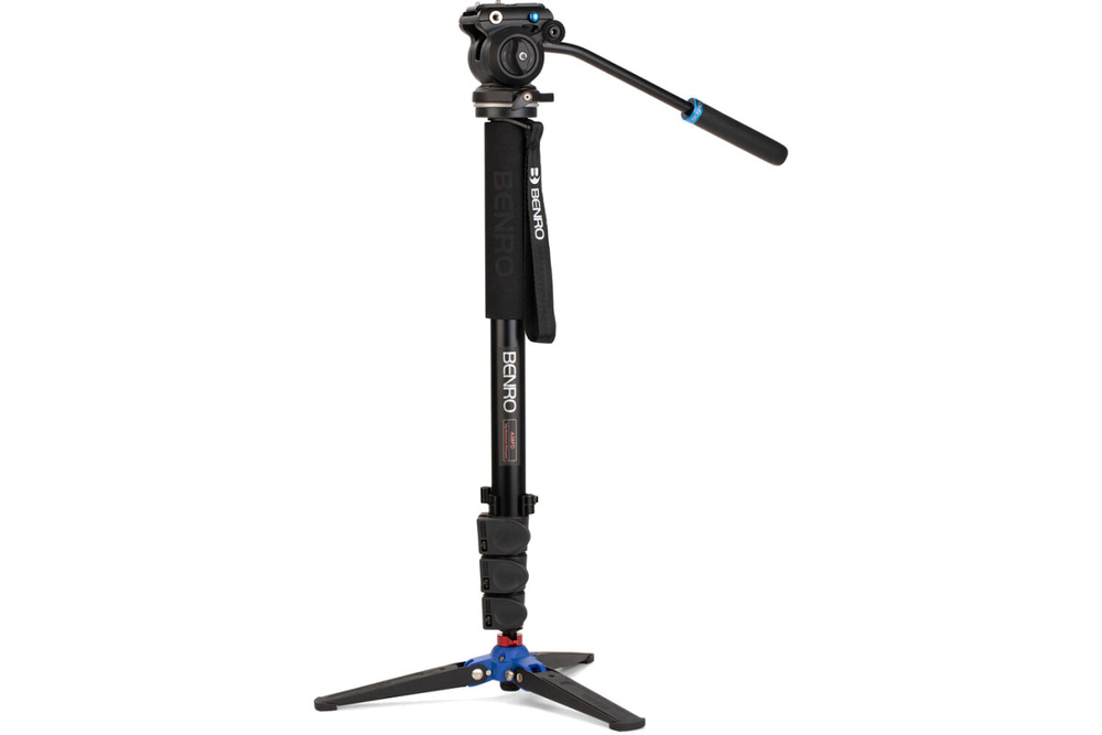 Монопод Benro A38FDS2PRO с видеоголовой алюминиевый