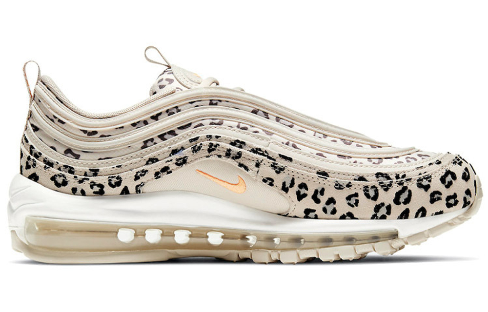 Nike Air Max 97 se "desert sand" retro synthetic leather shock absorption, non-slip, wear-resistant, lightweight low-cut casual running shoes women's beige and black