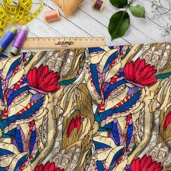 Ткань премиум Оксфорд 600D тайные мотивы