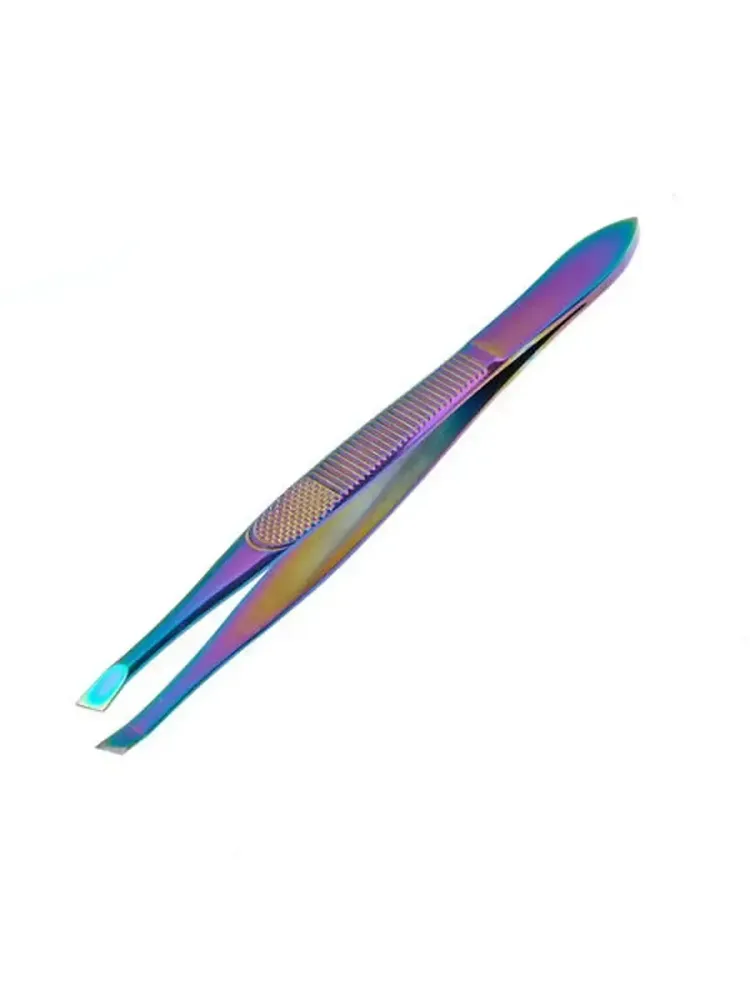 Zinger 86079-TIN, ZI, Пинцет скошенный (цветной).