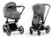 Детская коляска Cybex Priam IV 2 в 1 Mirage Grey шасси Chrome Black
