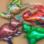 Шар с клапаном (14"/36 см) Мини-фигура, Динозавр Велоцираптор