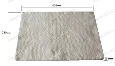 Теплоизолятор для конфорки КЭТ-0,12 (280х400х10мм)