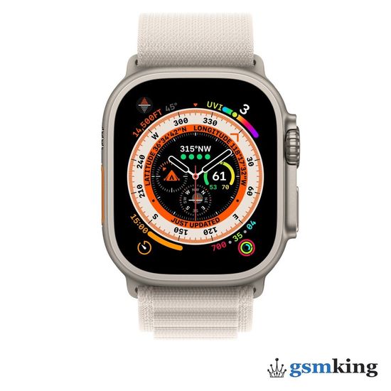 Apple Watch Alpine Loop 49mm Small (130–160mm) Starlight (Белый) MQE53ZM/A