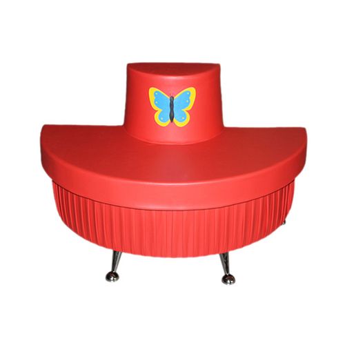 «Диван полукруглый "Бабочка"" на хромированных ножках