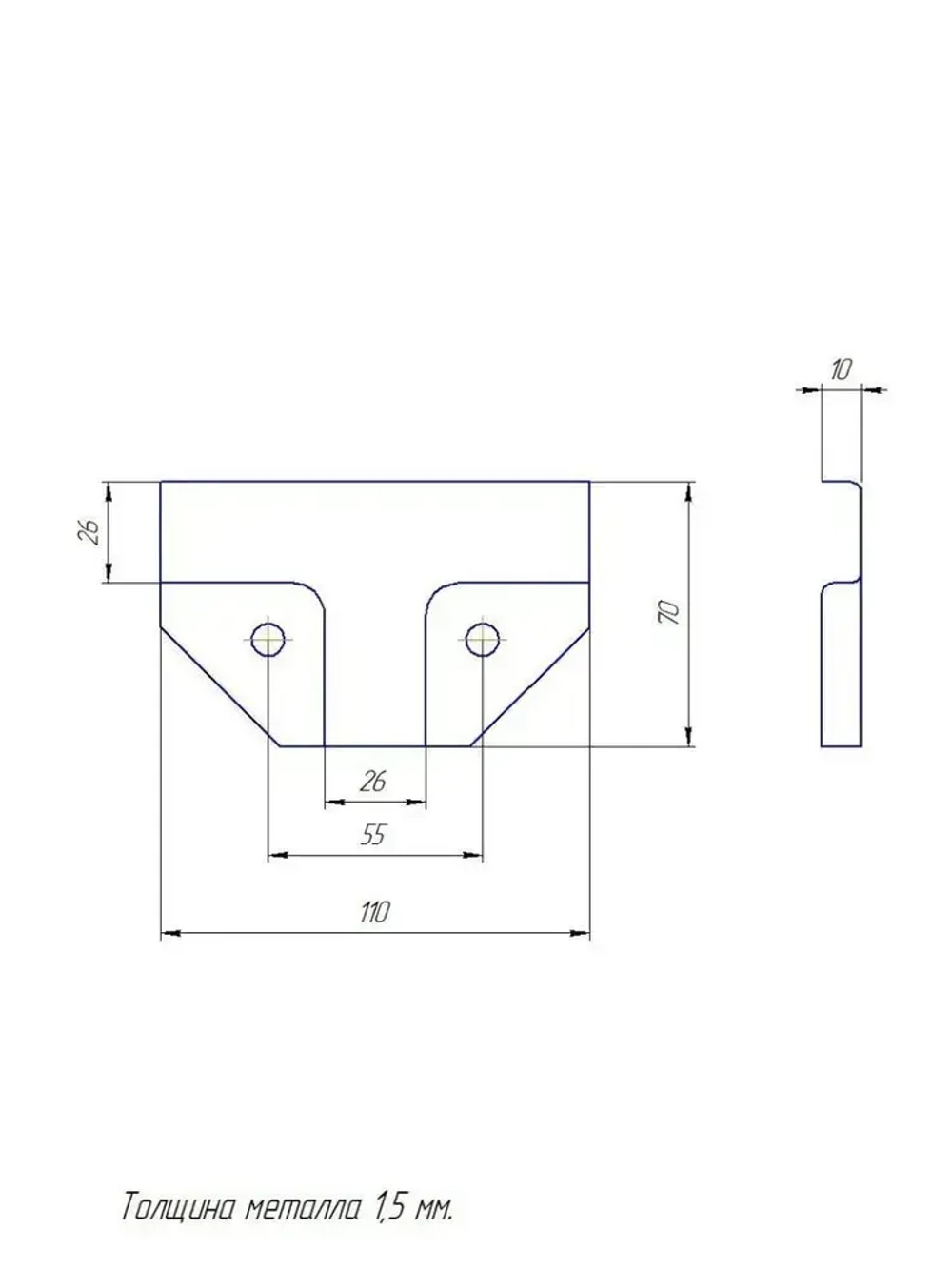 Крепеж теплиц Т-образный 20х20мм, подходит для теплицы и стеллажа, 4 пары- толщина металла 1.5мм