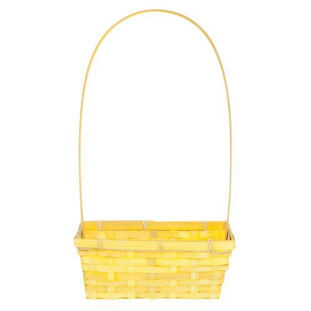 Корзина (бамбук) D22*11.5*Н9 ЖЕЛТЫЙ