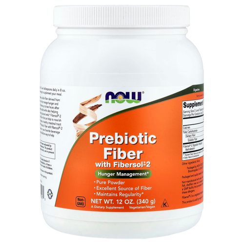 NOW Foods, пребиотическая клетчатка с Fibersol®-2, 340 г (12 унций)