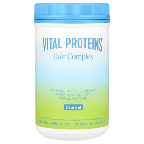 Vital Proteins, Комплекс для волос, без добавок, 323 г (11,4 унции)