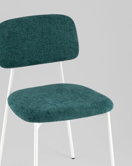 Стул Chao темно-зеленый белые ножки