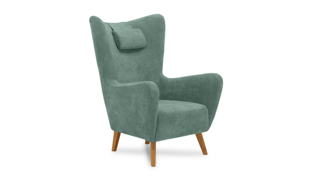 Кресло Лестер 2 Vivaldi 10 77*91*107 см, Зеленый Велюр Нераскладной Фиеста