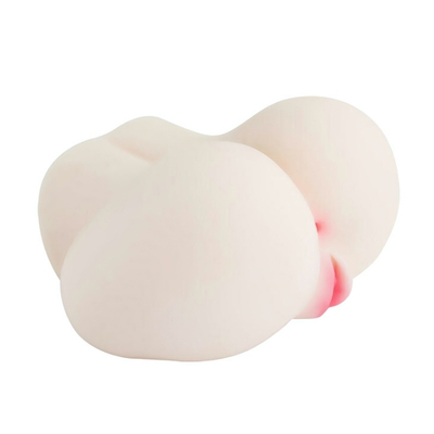 Попка и вагина с вибрацией (Цвет: телесный)