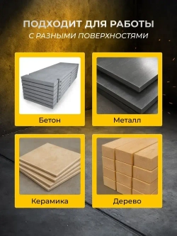 Болгарка аккумуляторная с регулировкой оборотов, УШМ аккумуляторная, с комплектом дисков, 2 АКБ