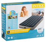 Двуспальный надувной матрас Intex Single-High Airbed (Queen), 152х203х25 см, со встроенным насосом от батареек